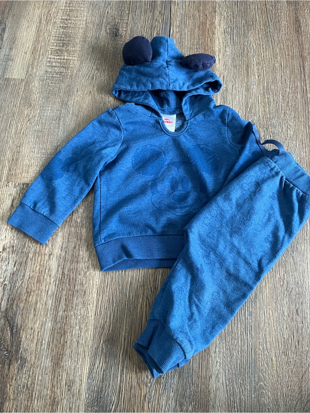 Disney Mickey Mouse Sweatpants Outfit - Mickey Ears - Blue - Size 18 months